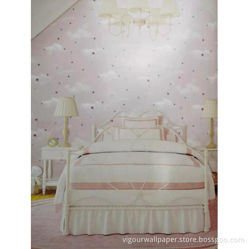 kids design wallpaper star design children room decoration